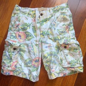 Hollister Hawaiian Print Cargo Shorts